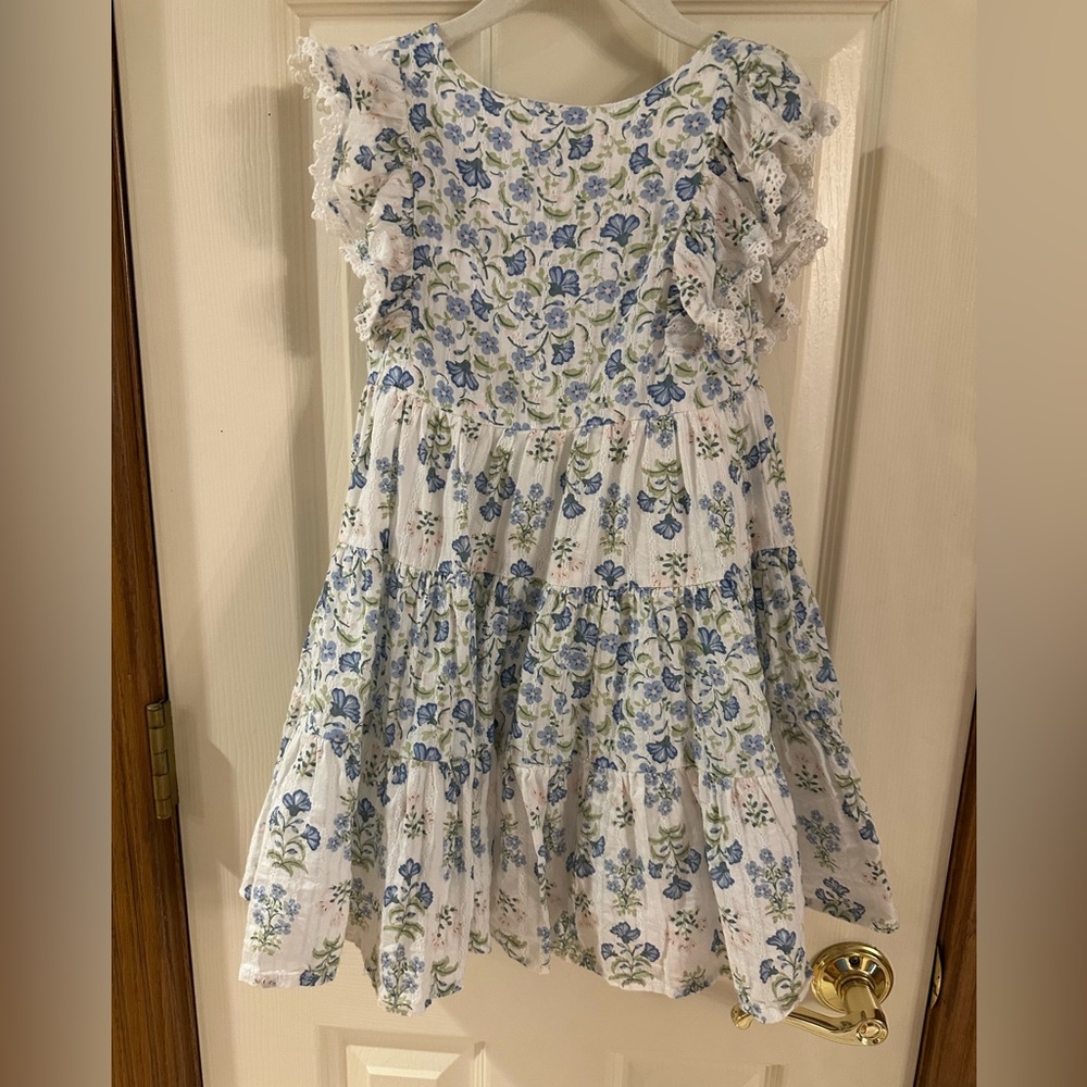Haute Hippie Kids Dress - Blue and White Floral